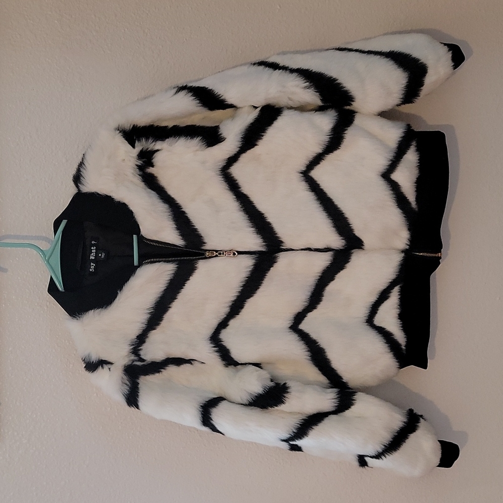 Faux fur coat